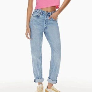NEW! ARITZIA DENIM FORUM THE BF HIGH RISE LOOSE JEANS RIGID ORGANIC 24 x 28L